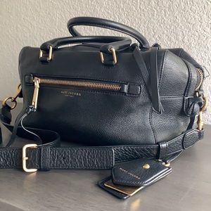 Marc Jacobs Pebbled Leather Handbag with Crossbody Sling